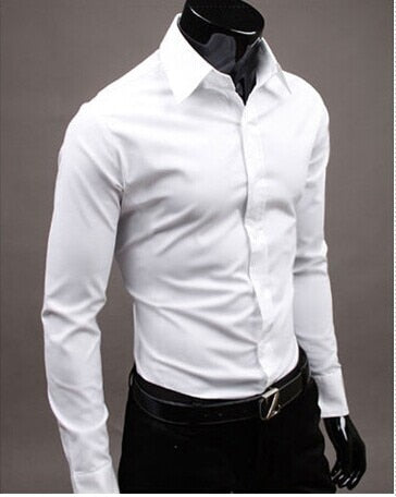 Best Man White Shirt Dress White